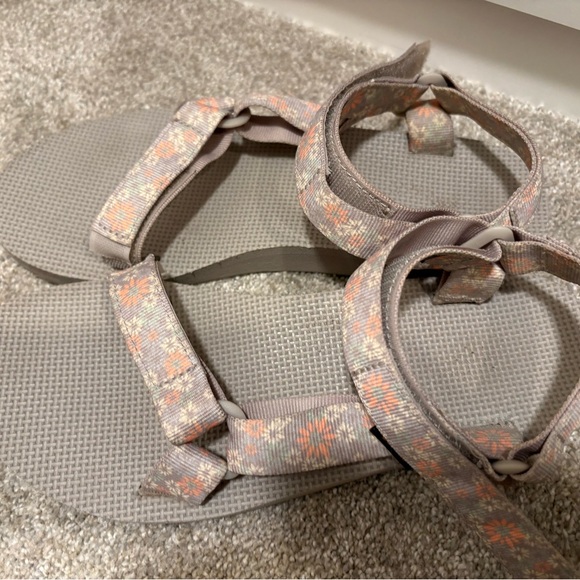 Teva Floral Sandals - Light Pink and Gray - Picture 3 of 9